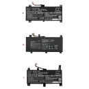 Asus 0B200-02990000M accu 66,22Wh (15,4V 4300mAh)